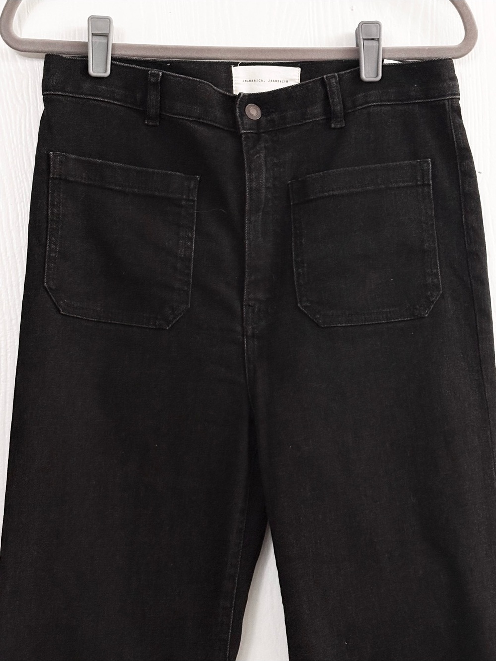 JEANERICA St Monica Black 2 Weeks High-Rise Wide-Leg Women's Jeans Size 29 - Picture 5 of 13